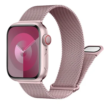 Manyetik döngü kayışı için Apple saat bandı 40mm 44mm 45mm 41mm 42mm 38mm Correa bilezik iWatch serisi 3 4 5 6 SE 7 8 9 Ultra 49mm