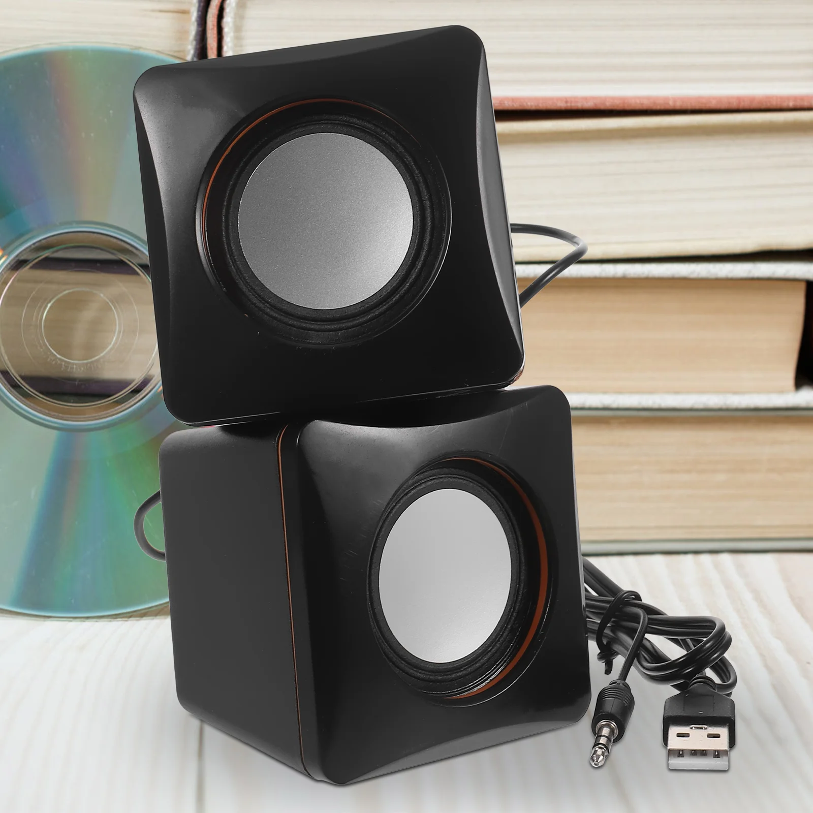 Mini-Lautsprecher, Computer-Desktop, kleine tragbare USB-Multimedia-Lautsprecher, ABS-Material, einfaches Laptop-Gerät