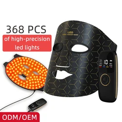 Perfect New 4 Colors LED Face Mask Red Light Therapy for Silica Gel Neck Photon NIR Light Skin Rejuvenation Facial