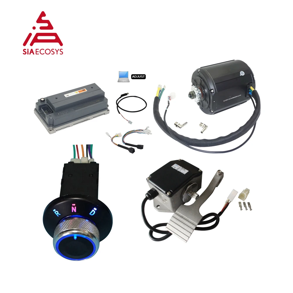 

QSMotor 138 90H 4000W 7500W Max Continous Rated Air Cooling Optional Mid Drive Motor With EM200sp Controller Kits From SIAECOSYS