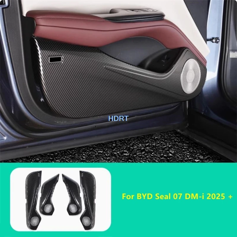 

For BYD Seal 07 DM-i 2025 + Door Anti Plate Gate Kick Pad Cover Car Styling Protector Decoration Accessories Interior Sticker