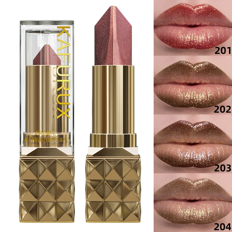 1 lápiz labial metálico brillante de dos tonos, tinte de labios nacarado mate, labios de larga duración, maquillaje de labios para personas mayores, regalos, brillo de labios Coste