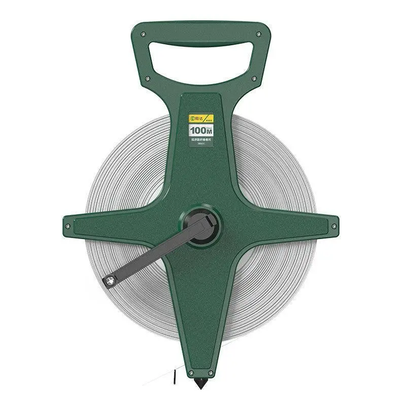 30m/50m/100m Portable Fiber Tape Metric Scale Soft Steel Lengthen Ruler Belt Measure Pull Smooth For Construction Site Surveying view 5