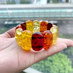 Ambers Color Resin Bracelet bangels pulseira Luxury Festival Gifts For Eid Ramadan women Fashion brown Bracelets