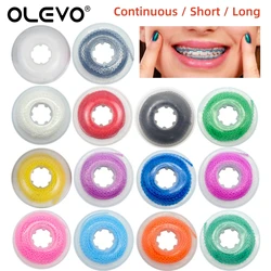 15 Feet/Roll Dental Power Chain Orthodontic Elastic Ultra Power Chain Rubber Band Long/Short/Continuous Ligature Ties for Braces