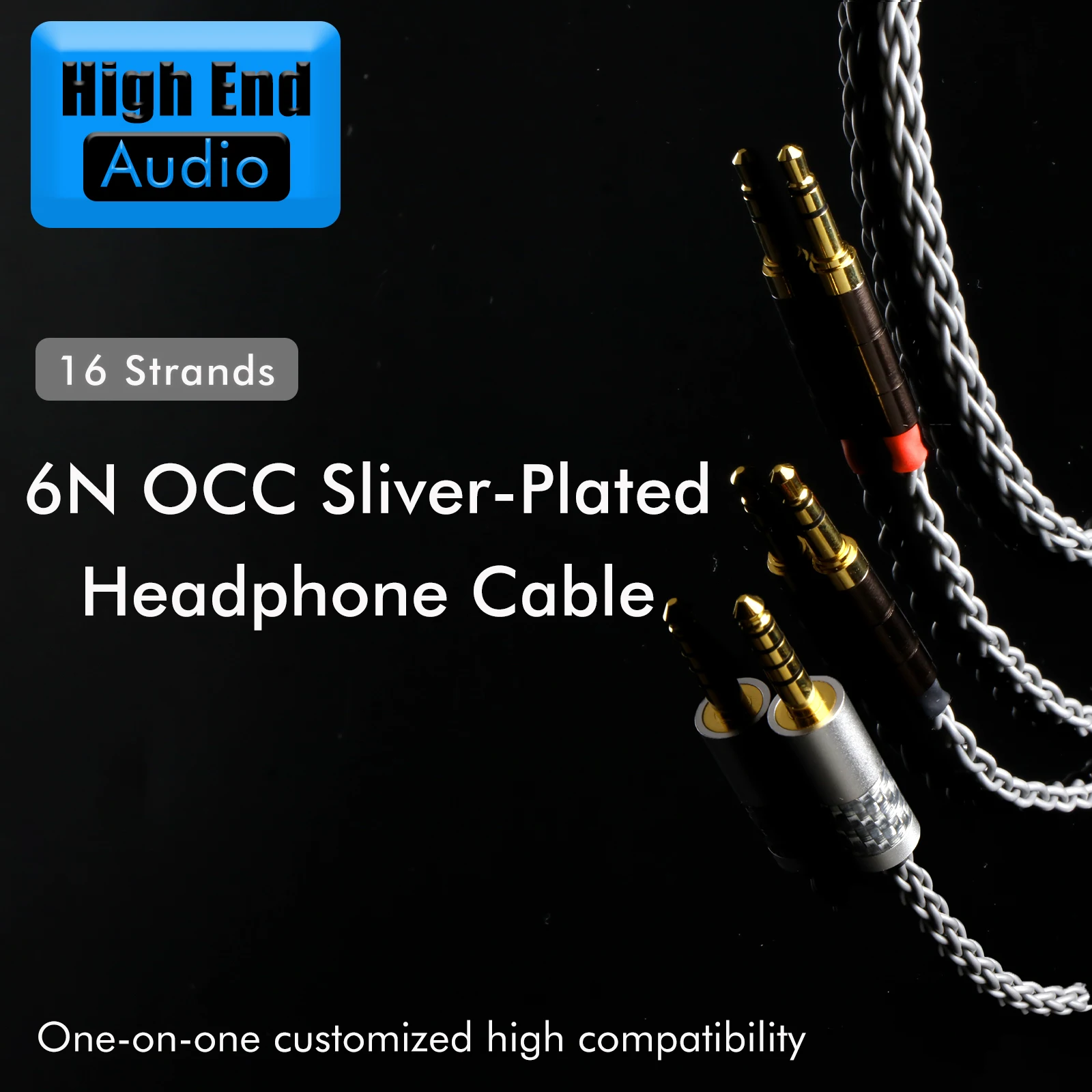 Preffair 6N OCC Silver Plated dual Gold plated 3.5mm Headphone adapter Cable Upgrade For sundara HE1000se HE6se he400 Z7M2