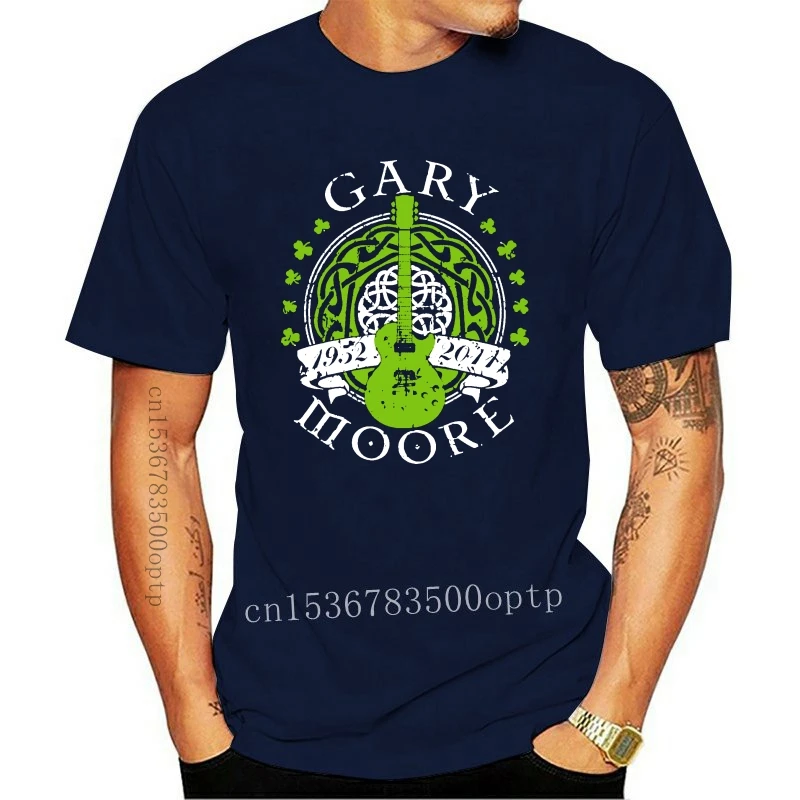 New Gary Moore Guitar T-Shirt - Direct from Stockist Mens Cool Tee Shirt  Printed t-shirt sports Tee Clothes