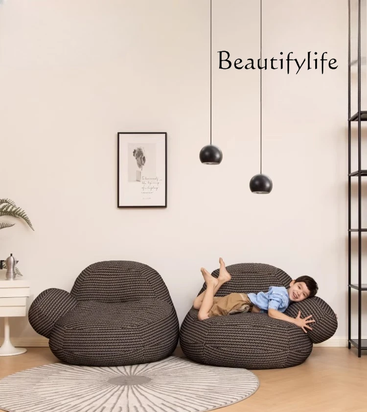 Donut lazy sofa cartoon casual reclining sleeping balcony bedroom corner single sofa