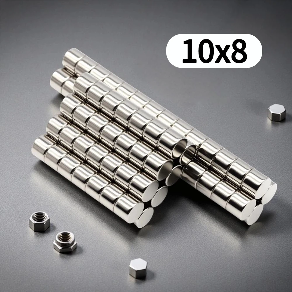 

10x8mm Powerful Neodymium Magnet Round Super Strong Magnets N35 NdfeB Permanent Magnetic imanes Refrigerator Magnet