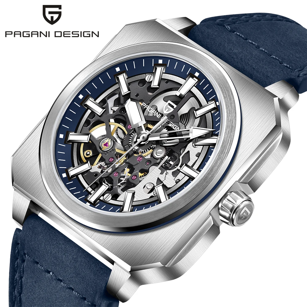 Open Heart Watch - PAGANI TASARIM 42 MM İskelet Erkekler
