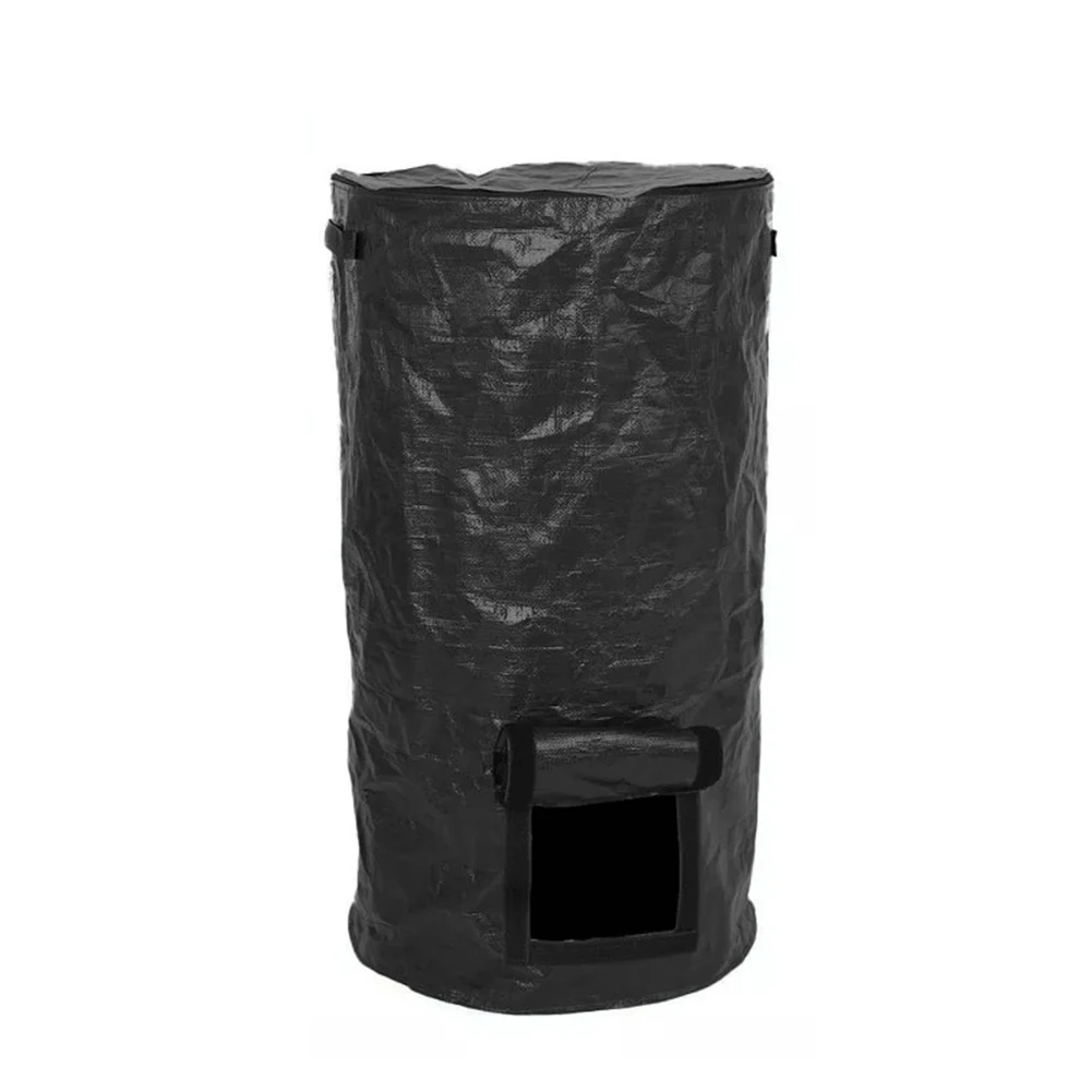 Outdoors Gardening Black Garden Compost Bin Composting Bin With Lid Portable Composting Solution Organic Waste Management