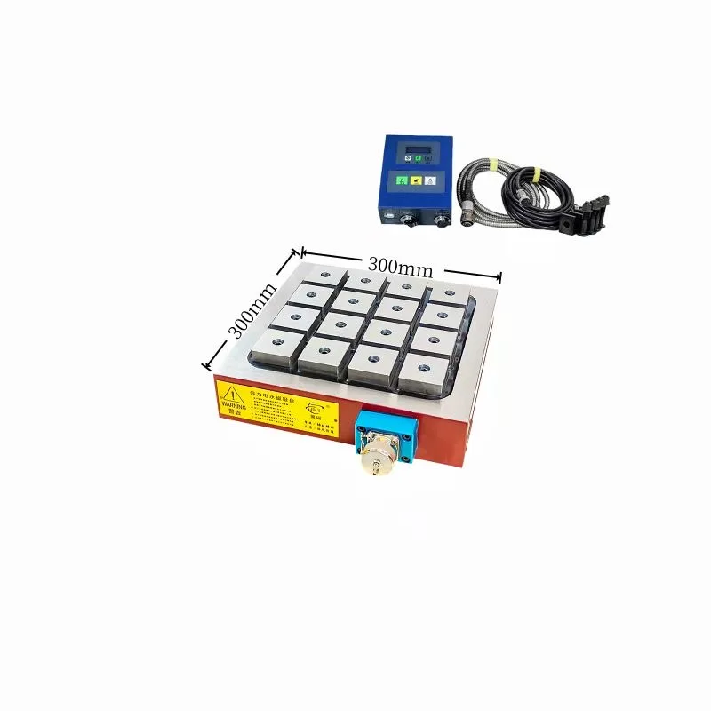 400*400mm Rare Earth Magnet Electronically Controlled Permanent Magnetic Chuck Workholding Sucking Disc Table CNC Electric