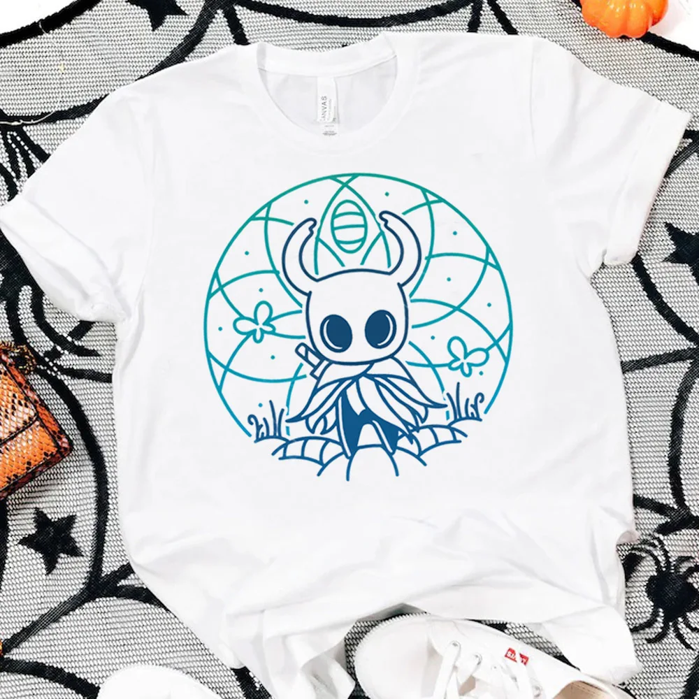 Hollow Knight t-shirt shoujo harajuku funny emo graphic korean fashion top tees anime streetwear grunge goth manga