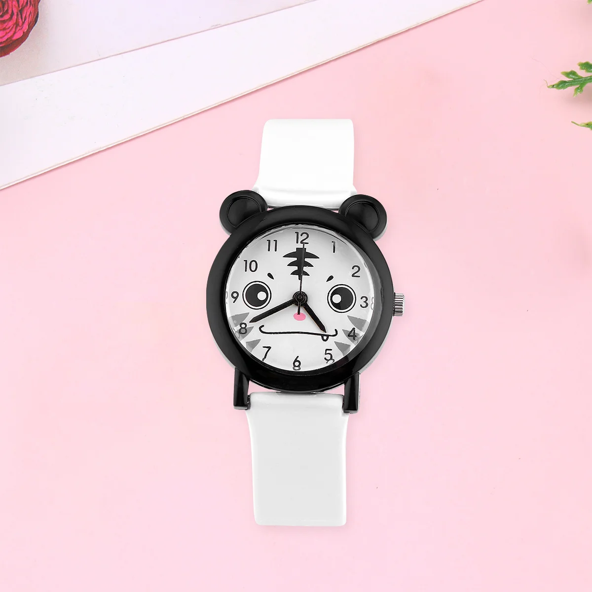 Waterproof Watches Cartoon Quartz Wristwatch Pattern Lively Animal Design Safe PVC Material Accurate