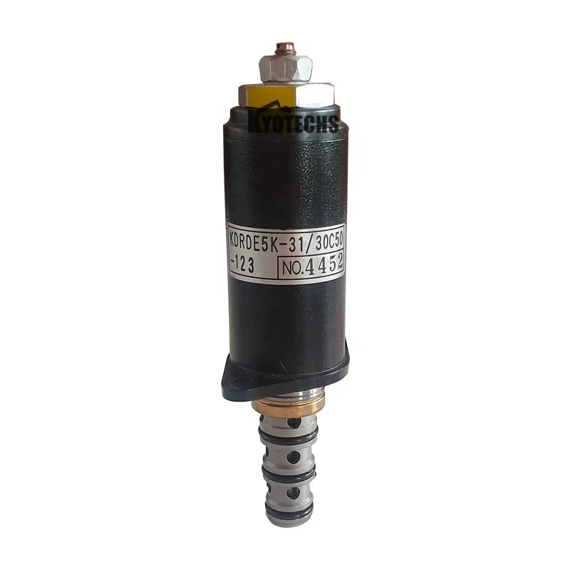 Excavator spare parts SK200-8 Solenoid Valve YN35V00052F1 KDRDE5K-31/30 C50-123 for Kobelco