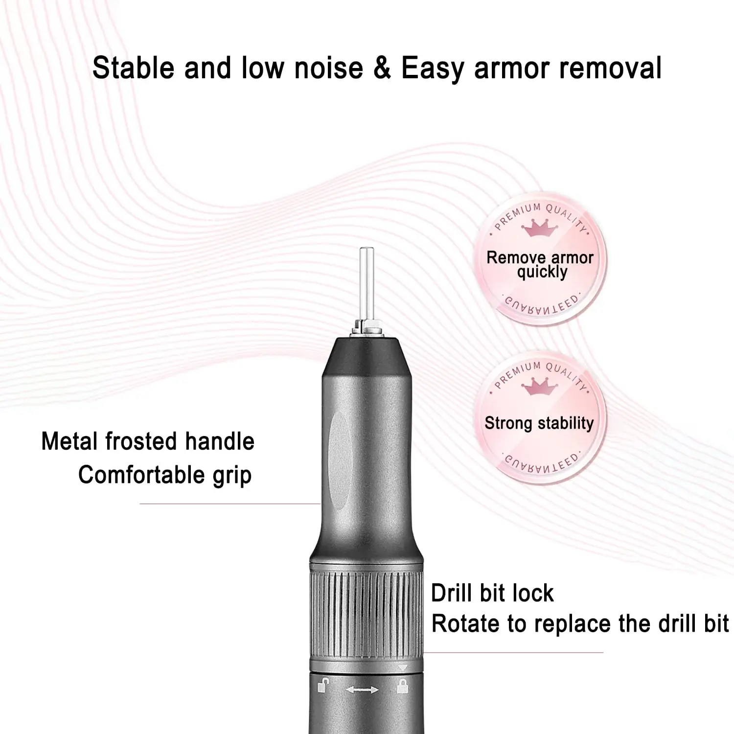 Perceuse à ongles rechargeable Pro 2 en 1 et lampe UV, perceuse électrique 35000 tr/min pour ongles en acrylique |   Outil de manucure bricolage pour salon et maison