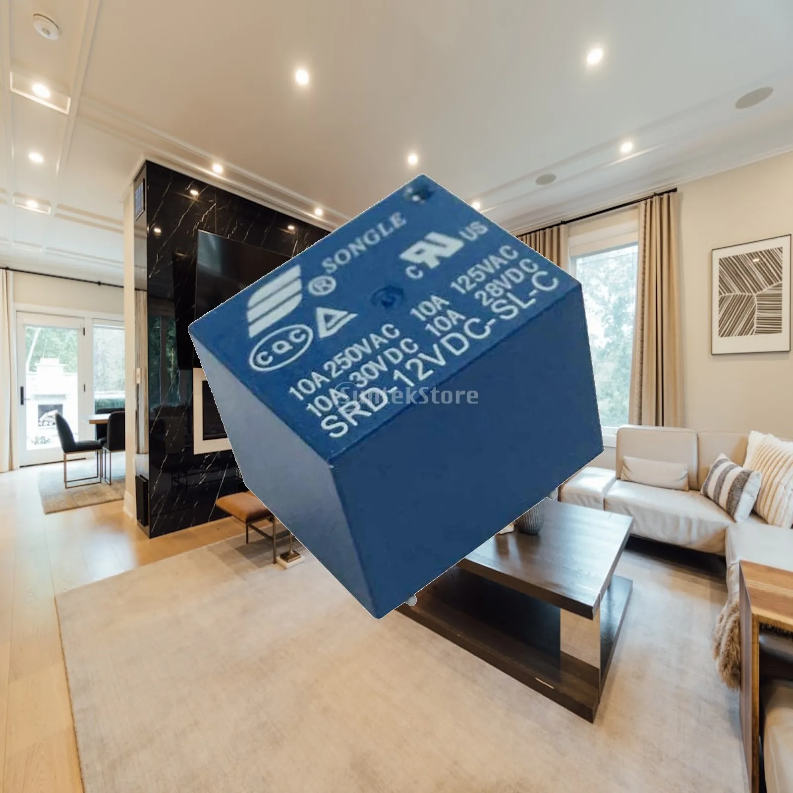 12V Power Relay SPDT 5 Pin Songle SRD 12VDC SL C Compact Sealed PCB Relay for Industrial Control