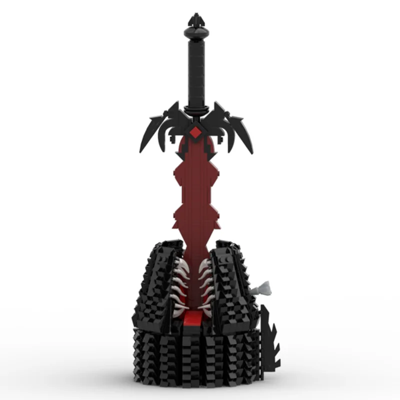

Совершенно новый MOC аниме ролевая игра Kingdom of Tears King Demon Destroyer Sword DIY творческое образование детские строительные блоки подарок