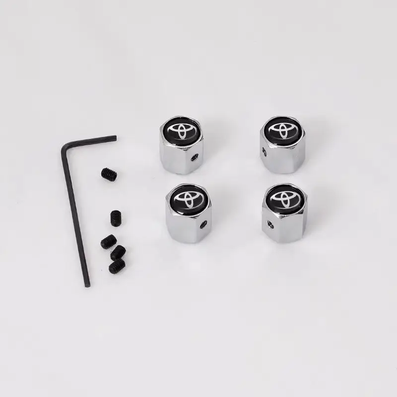 4pcs Car Wheel Tire Valve Caps Stem Case For Toyota Corolla Rav4 Auris Camry Yaris CHR avensis  accessories Car Stying