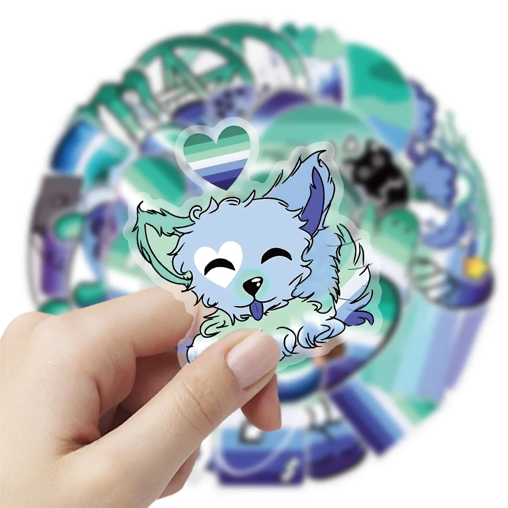

50PCS Cartoon Gay Romance Pride Transparent Stickers DIY Decoration Waterproof Skateboard Notebook Graffiti Kids Toy Gift Decals