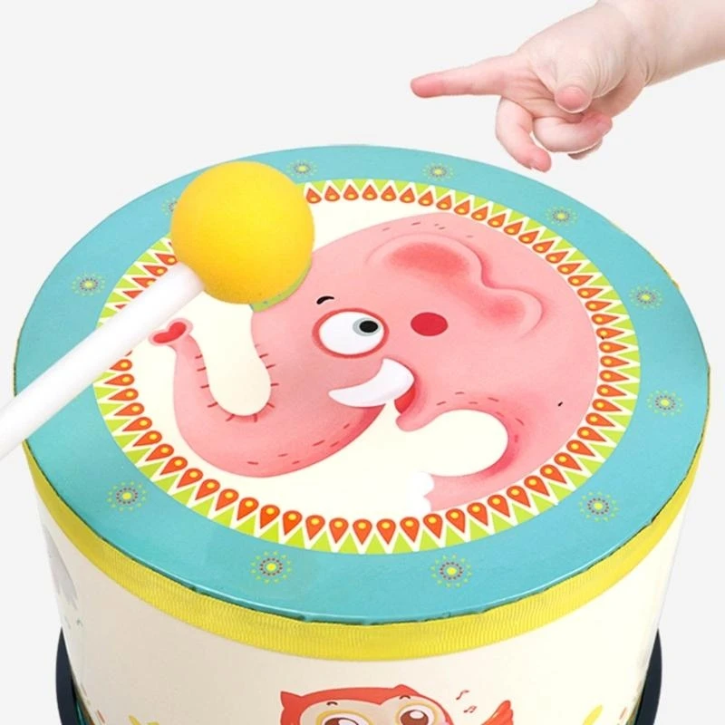 الطابق توم طبل الدف طبل طبلة اليد لعبة الطبول الموسيقية للأطفال 15UB