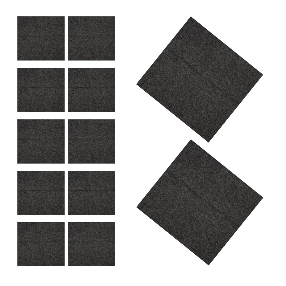 

20 Pcs Cleaning Cloths Reusable Kitchen Towels High Absorbency Dish Rags Machine Washable Black Housekeeping Supplies