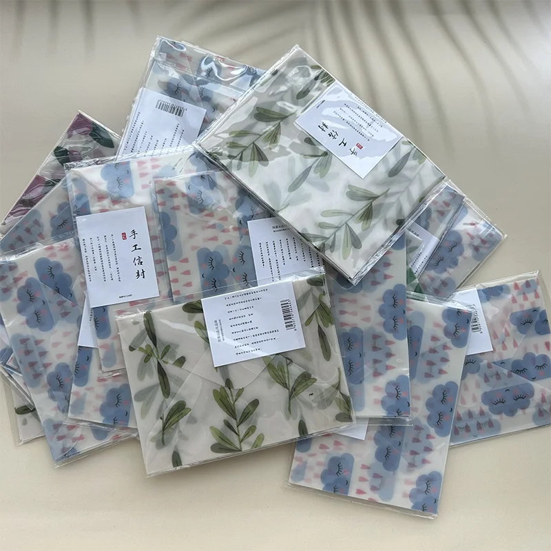 3pcs/lot Blank Translucent Envelope for Invitations Postcards European Giftbox Message Card Envelopes Wedding Business Letters