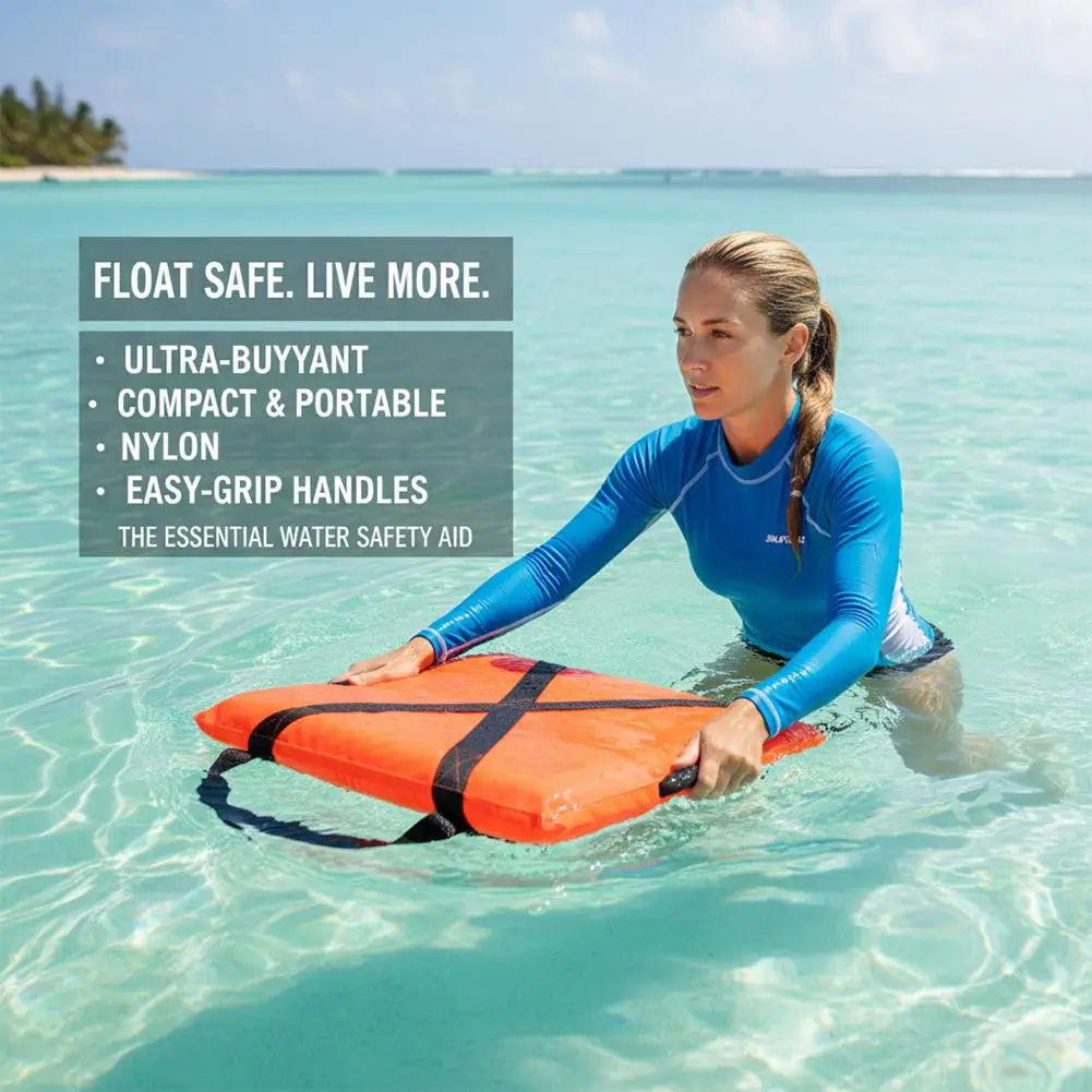 Throwable Flotation Cushion – Marine-Grade High-Buoyancy Type IV Boat Safety Cushion with Grab Straps for Kayak, Canoe & Vessel 4