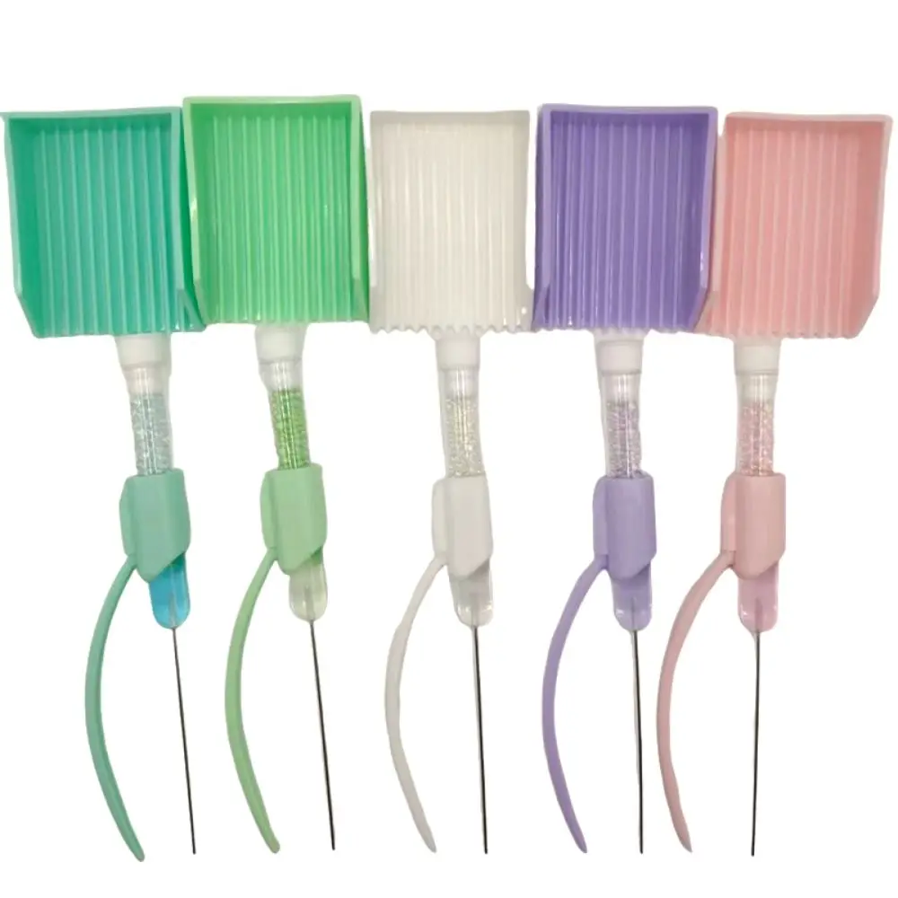 

Creative Diamond Clips Pen Tray Kits 2.6mm Handmade Diamond Painting Tweezers Handheld Montessori Beading Tweezers Set