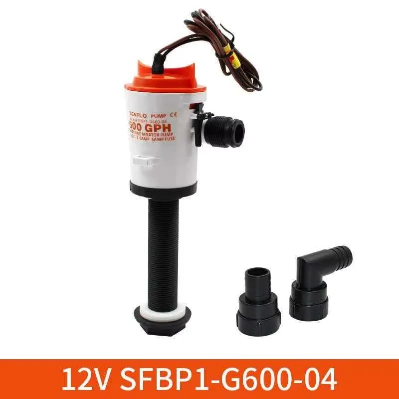 Seaflo DC Aerator Bait Pump, Live Fish Compartment, Luya Boat Water Pump, 12V Aerator Circulation Pump, Marine Live Water Pump