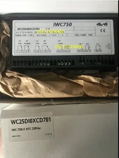 2025 Eliwell IWC750LX, termostato IWC750, tarjeta de copia, controlador de gabinete