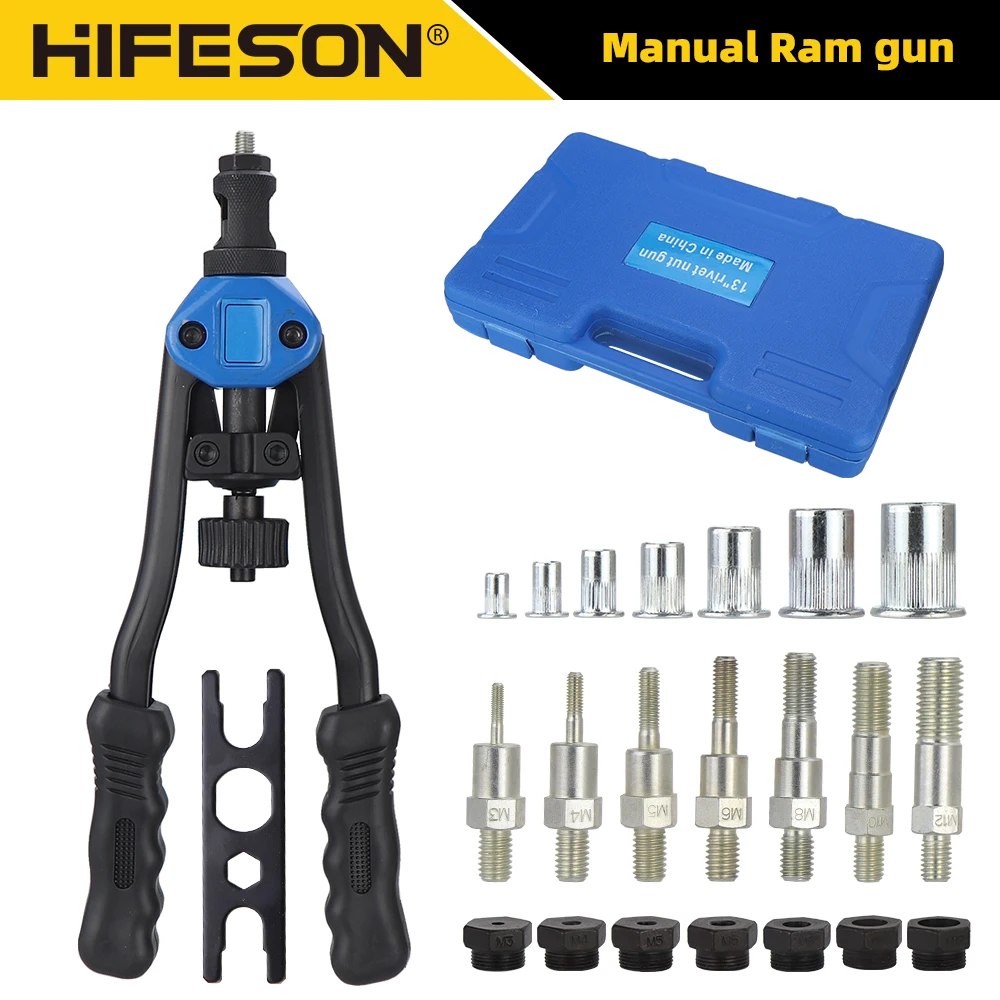 77 قطعة دليل جوزة برْشام أداة عدة اثنين يدوية الجوز كيت مع M3 M4 M5 M6 M8 M10 M12 مجموعات أدوات المهنية #1