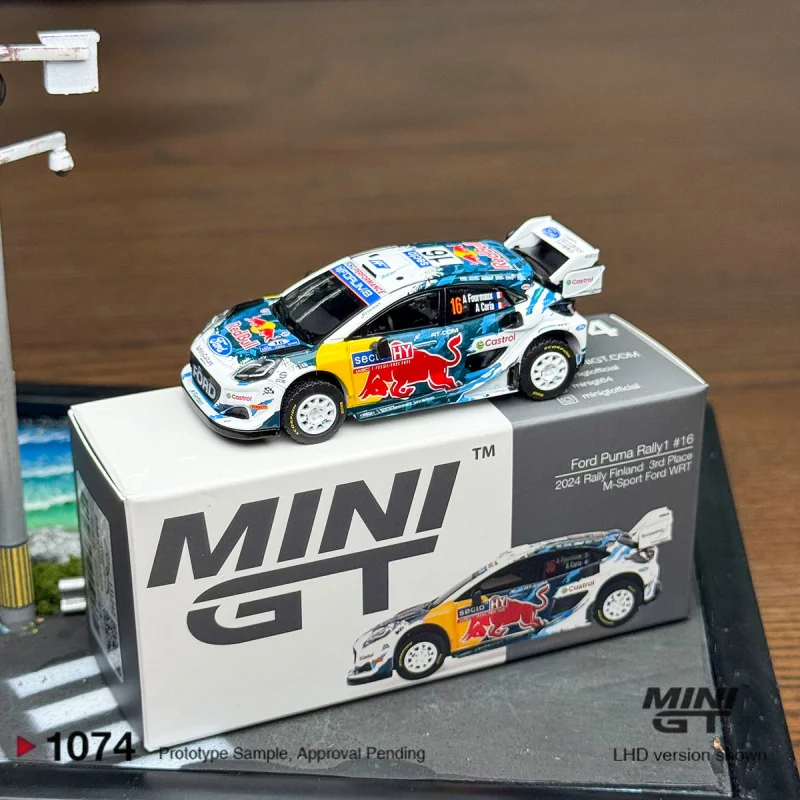 1:64 # 1074 Ford Puma Rally1 # Modelo de Vehículo en Miniatura de Aleación 16 WRT 2024, Artículo de Decoración de Colección, en Existencia