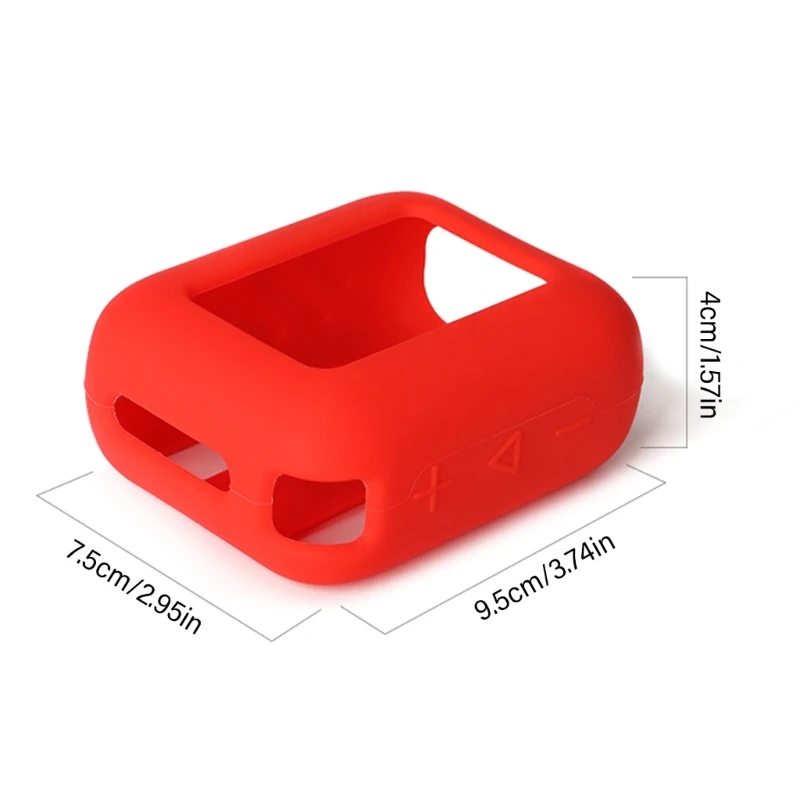 Funda protectora de silicona para altavoz JBL GO 4, funda ligera a prueba de golpes