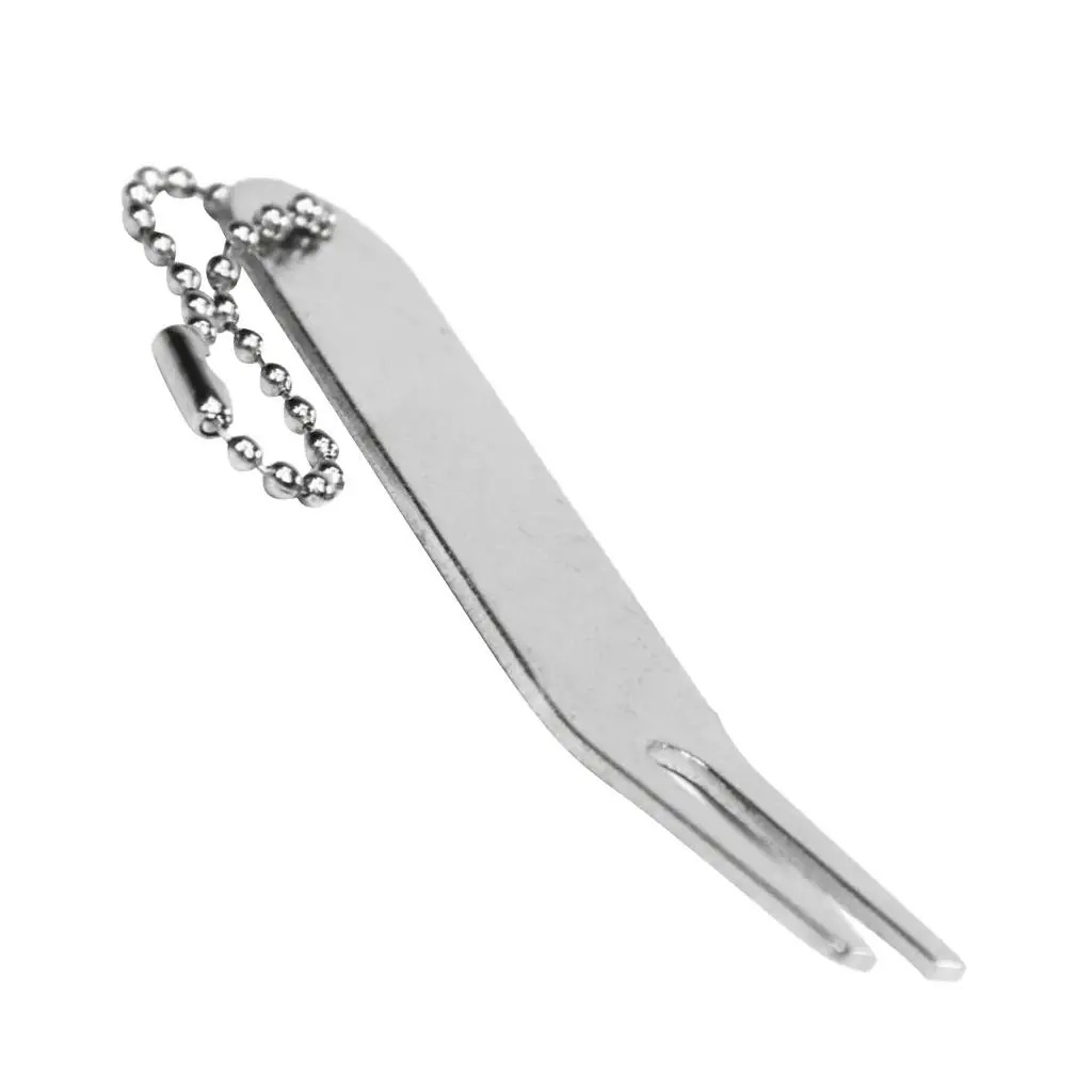 Golf Divot Tool Lawn Repair Fork Tracker Zinc Alloy Prongs for Golf Course and Club Activities