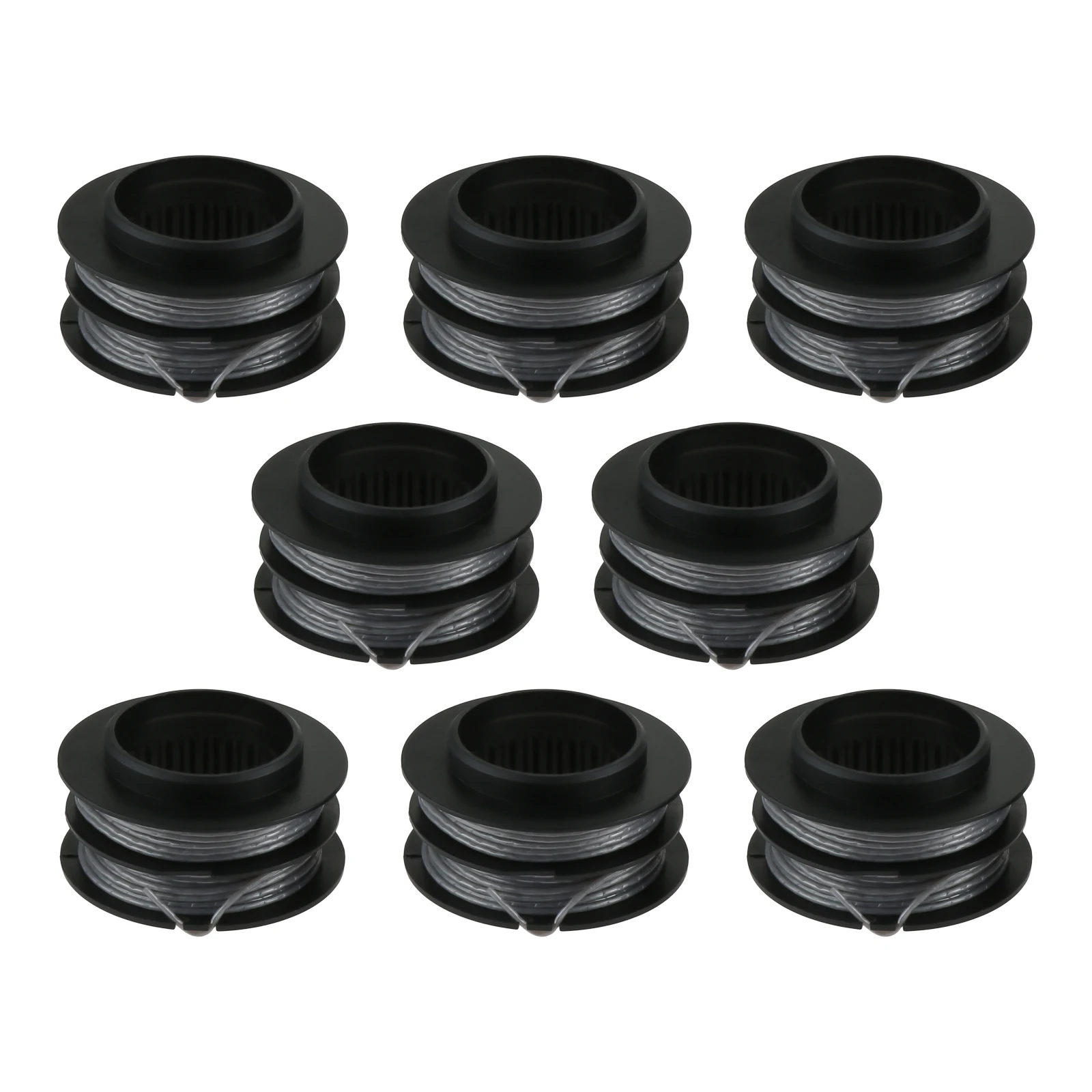 8pcs Trimmer Replacement Spool ABS+Nylon for Greenworks 080 80V Front Mount String Trimmer Spool SB00L00 Garden Tools