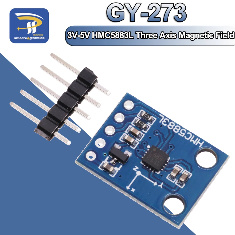 GY-273 3V-5V HMC5883L Original L883 Triple Axis Compass Magnetometer Sensor Module Three Axis Magnetic Field Module For Arduino