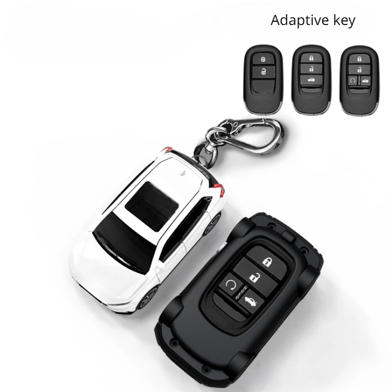 For Honda CR-V Key Cover Car Model Case Remote Control Protective Cover Honda Keychain Accessories Gifts Car Decorations