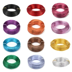 1Roll Aluminum Wire Jewelry Findings for Jewelry Making DIY Necklace Bracelet 0.8mm 1mm 1.5mm 2mm 3mm 4mm 5mm 6mm 23 colors