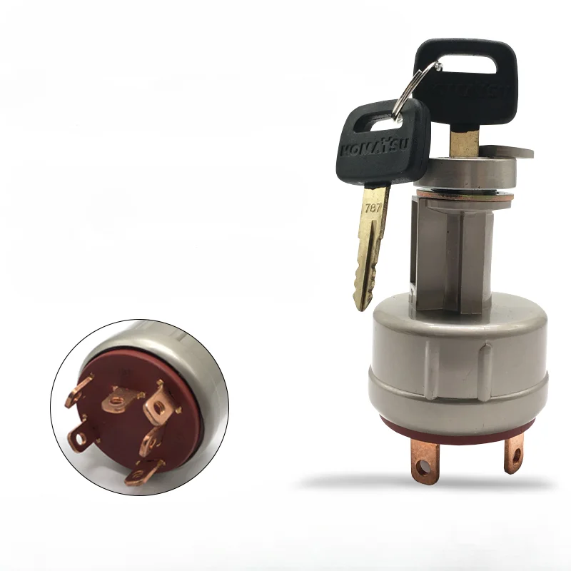 Excavator parts for Komatsu PC56/60/110/120/200/300-3-5-6-7-8 ignition switch start lock