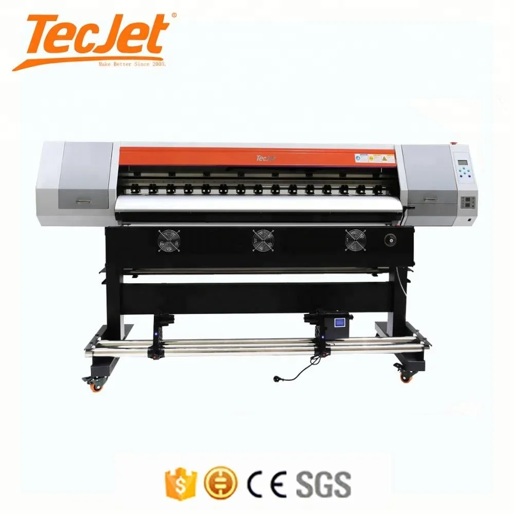 TECJET Xp600/dx5/dx7 inyección de tinta digital para impresora EcoSolvent de gran formato máquina de impresión de pancartas flexibles