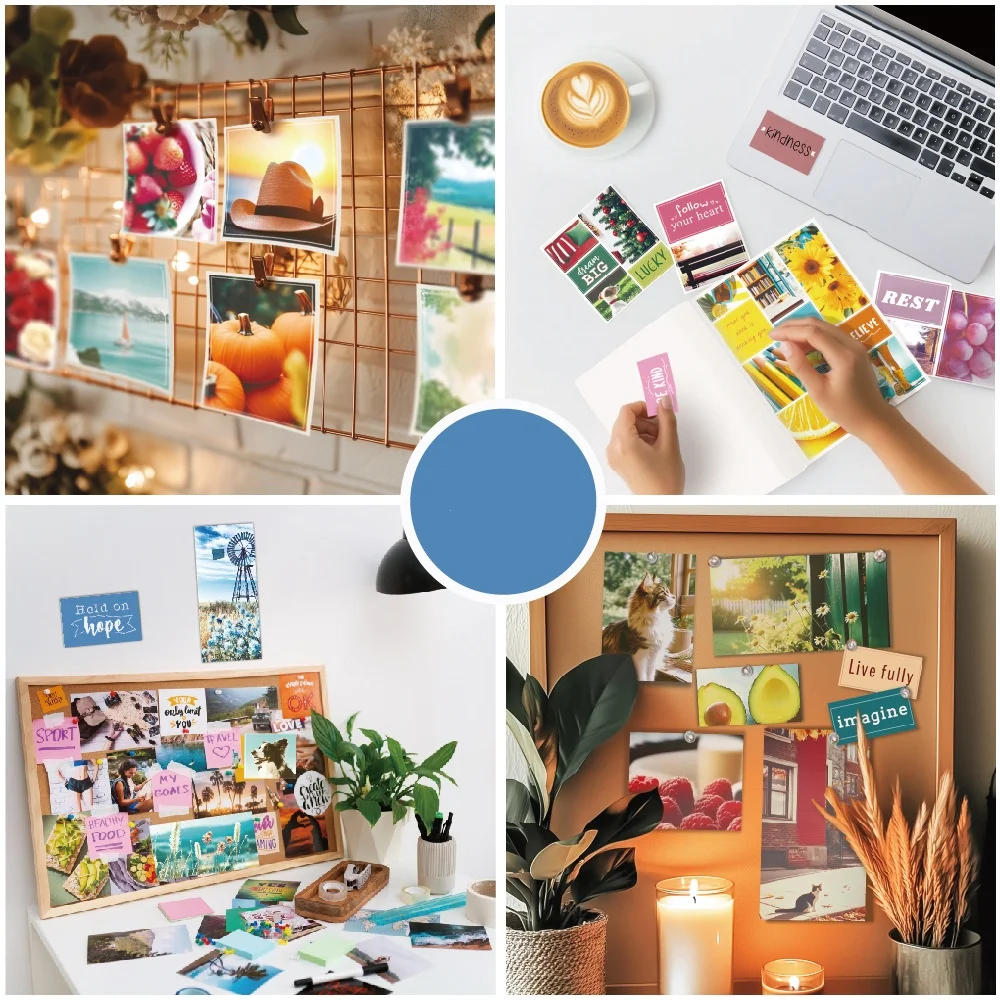 مجموعة لوحة الرؤية الفنية من Bview: ملصقات إلهام حياة الأحلام والقواطع وكتاب الأحلام لوضع الأهداف ومستلزمات لوحة الرؤية DIY