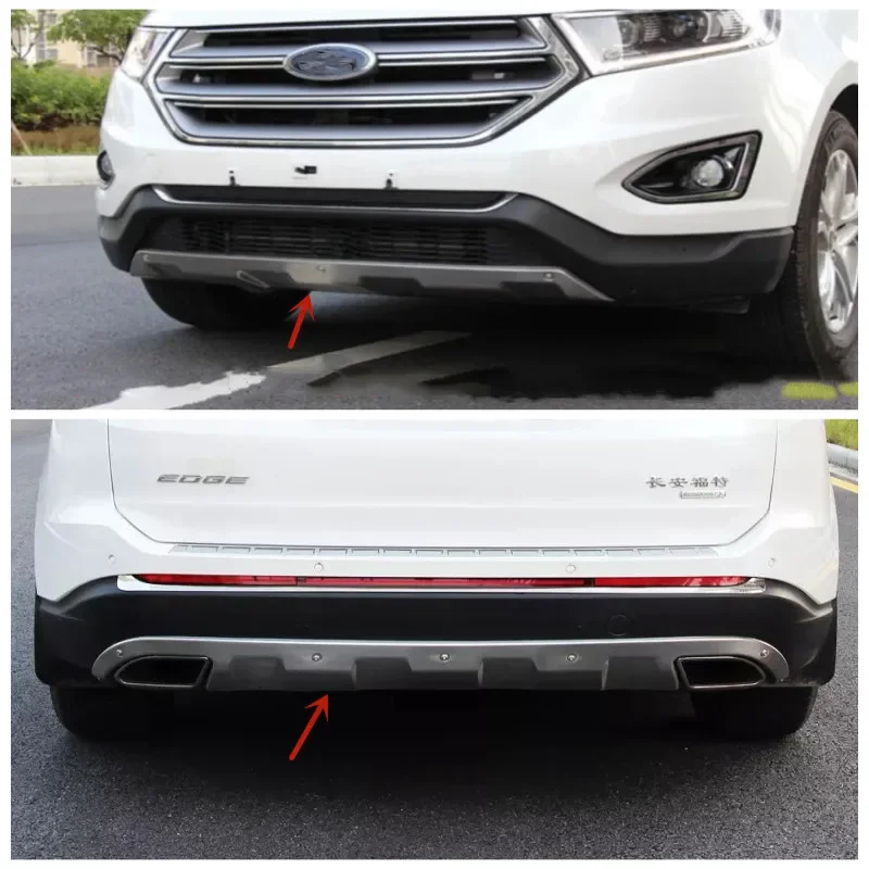 

For Ford EDGE 2015-2020 High-quality stainless steel Before and after bumper guard plate Collision avoidance car accessories