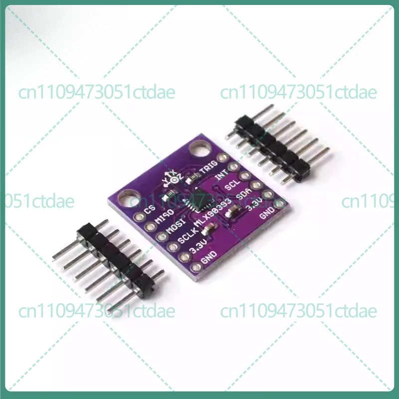 For MLX90393 3D Digital Hall Sensor Module Position Angle Rotation