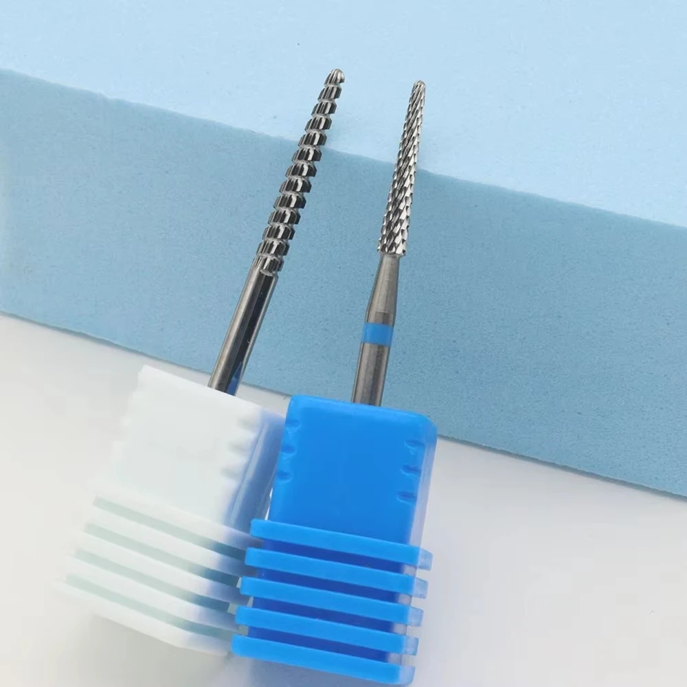 1PC/2PCS Tungsten Carbide Nail Drill Bit，Remove GelCuticle Bits Accessory for Electric Manicure Machine Pro Nail Art Salon Tool
