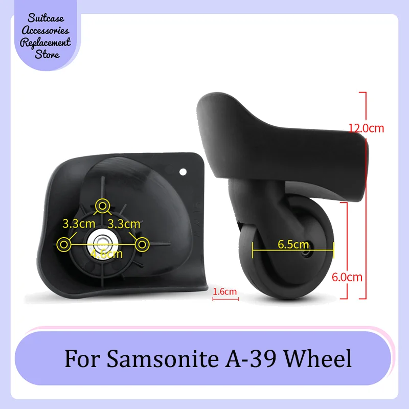 

For Samsonite A-39 Smooth Silent Shock Absorbing Wheel Accessories Wheels Casters Universal Wheel Replacement Suitcase Rotating