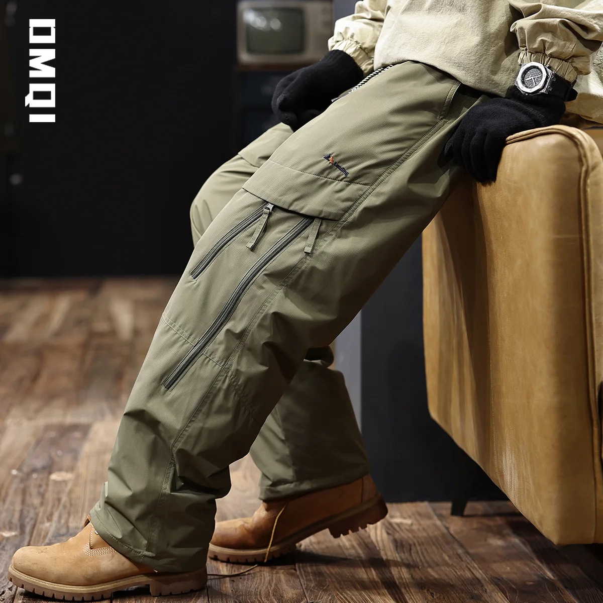 Outdoor Extreme Cold Warm Workwear 90 White Duck Down Pants Men's Winter Thick Charge Skiing Trouser Casual Longs Travel Camping