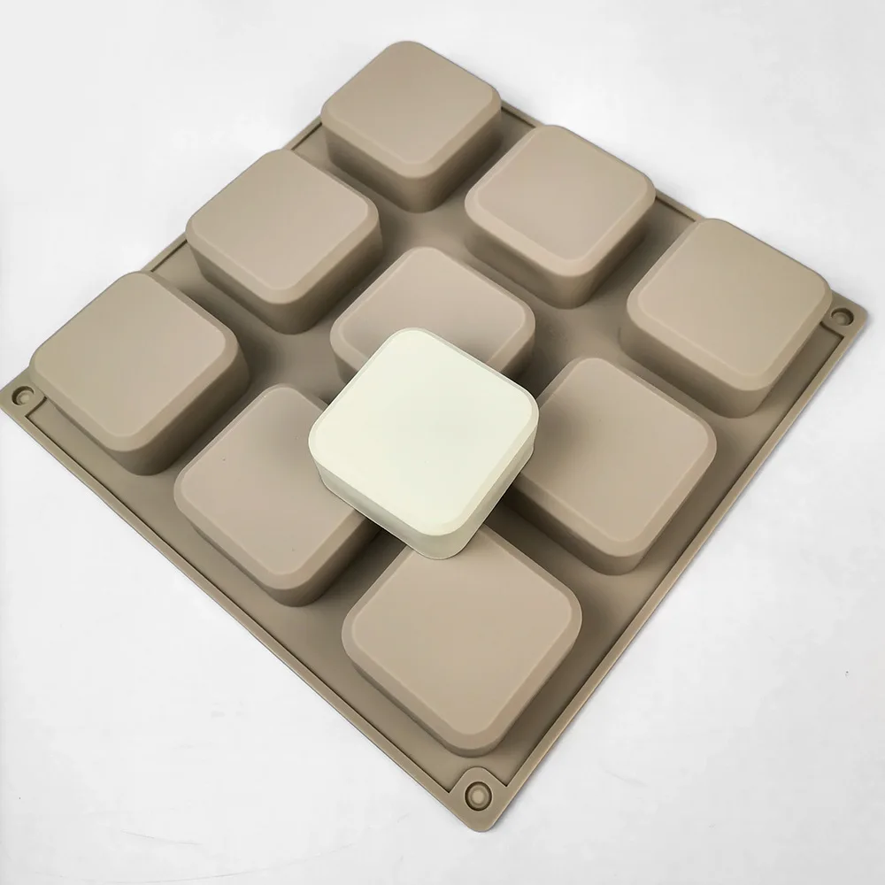 

12 Cavity Square Silicone Brownie Baking Pan DIY for Mini Cakes Cookie Biscuit Bread Mould Dessert Bakeware Decorating Tools