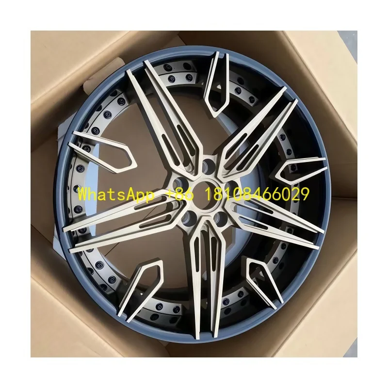 

Custom Aluminum Alloy 5x120 5x112 5x114.3 18 19 20 21 22 Inch 2-piece Forged Wheels