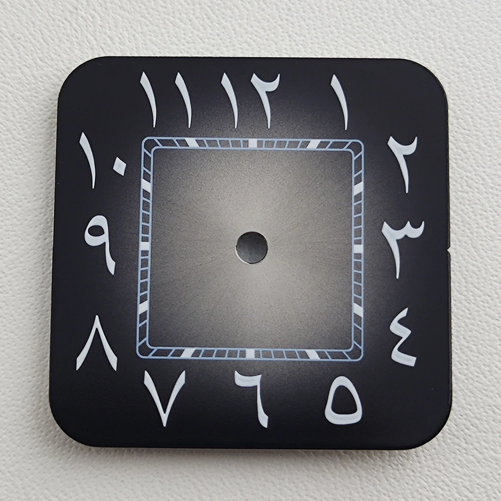 Nh35 dial nh36 dial relógio dial nh35 mostrador quadrado numeral árabe relógio masculino dial caber nh35 movimento acessórios de relógio